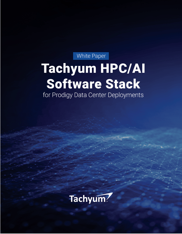 Tachyum HPC/AI Software Stack for Prodigy Data Center Deployments cover page