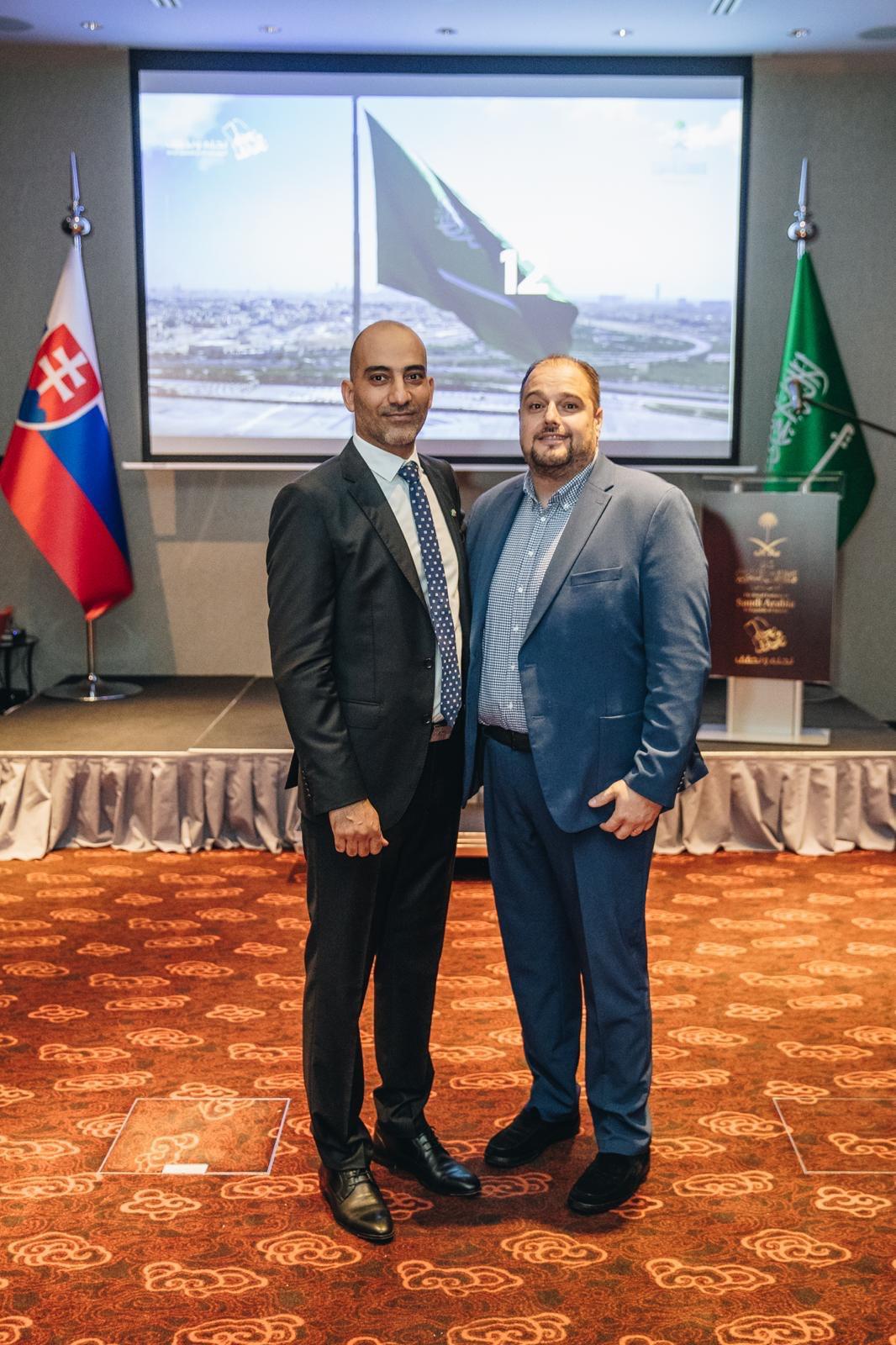 Marwan Oghli and Mr. Azad Hajali, VP of Slovak - Saudi Chamber of Commerce